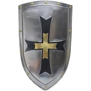 Viking Templar Cross Shield   Handmade Iron Medieval Knight Cross Shield, 30-Inch for Home & Office Wall D cor