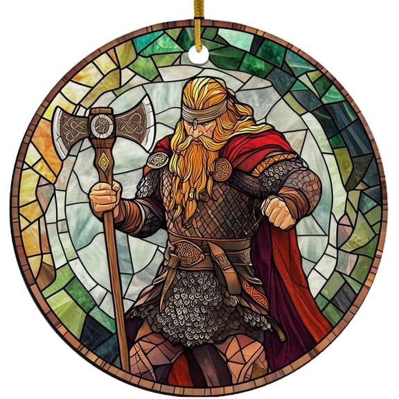 Viking Thor Ornament, Scandinavian Christmas Ornaments 2025, Viking Christmas Ornaments, Celtic Norse Mythology Decor, Christmas Decorations Gifts RelkMK