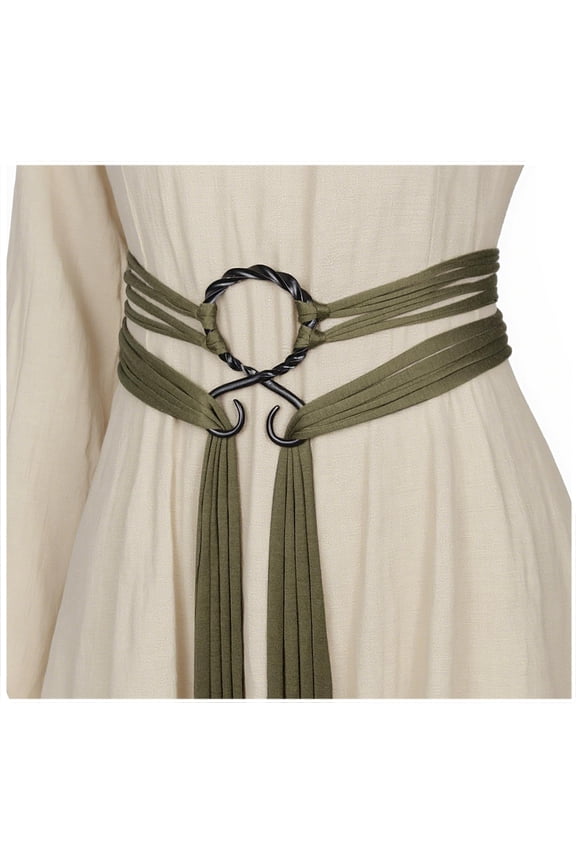 Viking Troll Cross Waist Belt Medieval Norse Rope Belt for Women, Renaissance Costume Accessories for LARP Cosplay & Festivals