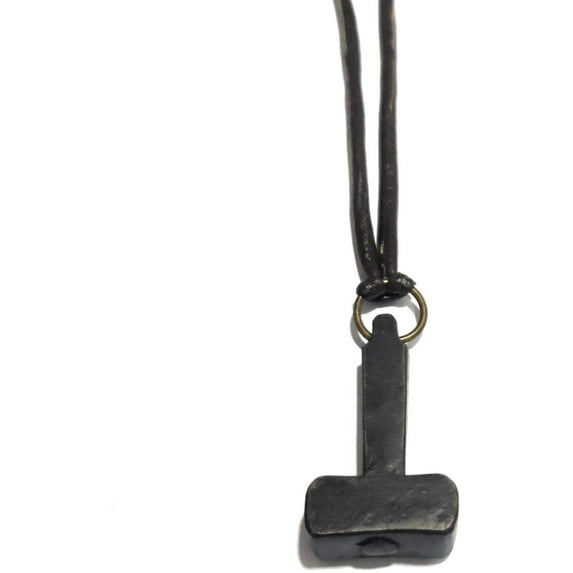 Viking Uppsala Mjölnir Thor's Hammer Pewter Pendant Necklace for Protection