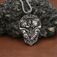 thumbnail image 1 of Viking Vintage Double Wolf Titanium Steel Necklace, 1 of 2