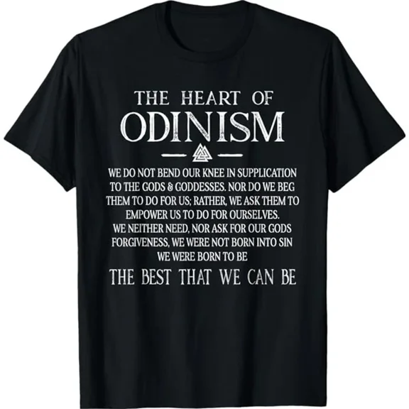 Viking Warrior Bless The Heart Of Odinism T-Shirt Empower Us Odin Norse Myth Tee Unisex S-5Xl Hot Trending Shirt, Vintage Birthday Gift