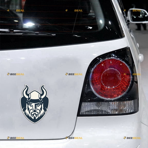 Viking Warrior Car Magnet Norse Nord Magnetic Sticker Decal - 2 Pack Glossy 4" - for Truck Door Fridge Reusable Waterproof