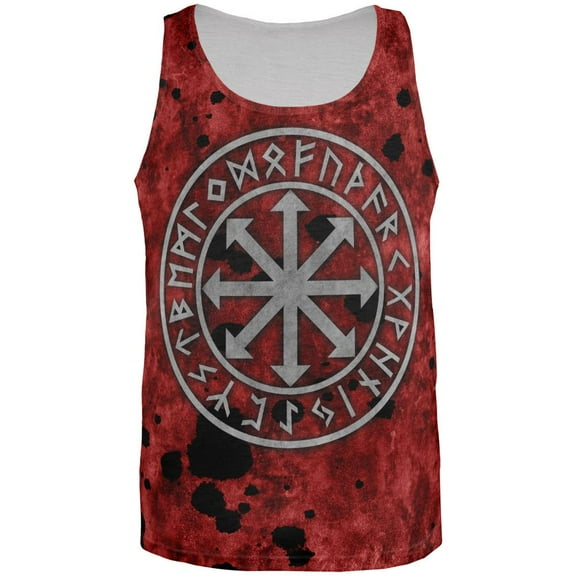 Viking Warrior Chaos Symbol All Over Mens Tank Top Multi SM