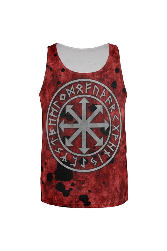 Viking Warrior Chaos Symbol All Over Mens Tank Top Multi X-LG
