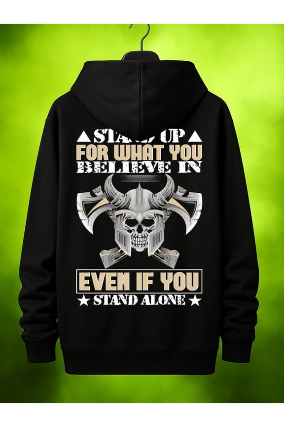 Viking Warrior Hoodie funny hoodies Veteran men's hooded sweatshirt black Sweatshirt Streetwear For Winter Fall, As Gifts casual graphic gift army for dad Classic Unisex hoodie