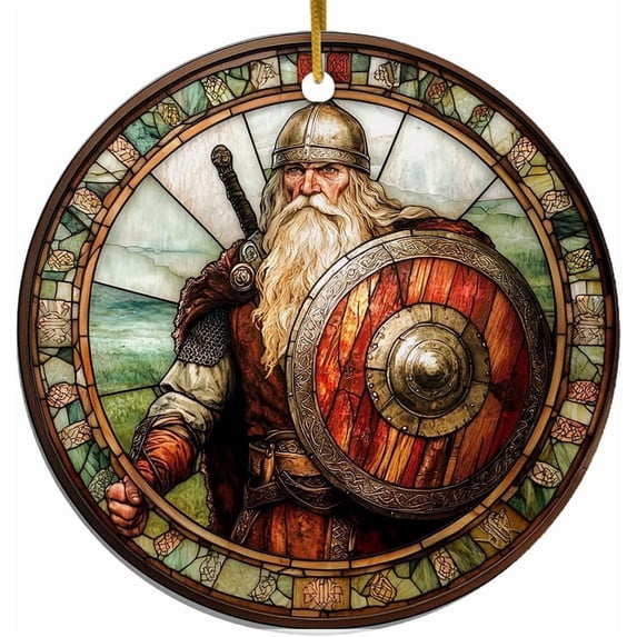 Viking Warrior Ornament, Scandinavian Christmas Ornaments 2025, Viking Christmas Ornaments, Celtic Norse Mythology Decor, Christmas Decorations Gifts HN8N2Y