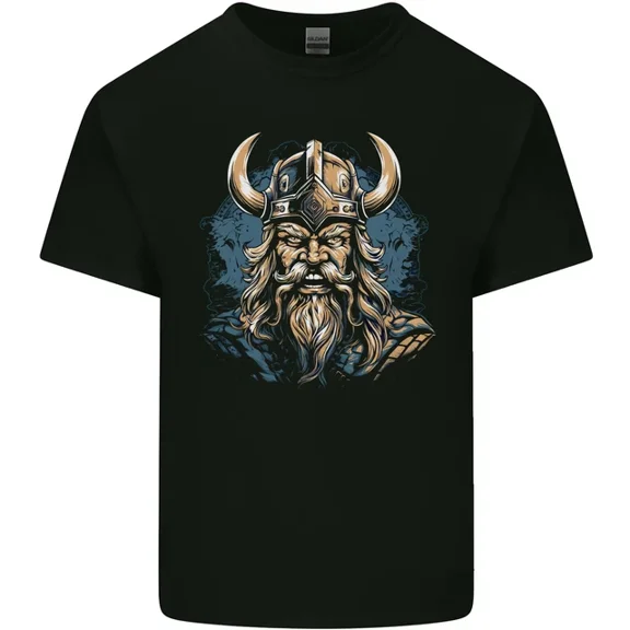Viking With Horned Helmet Mens Womens T-Shirt