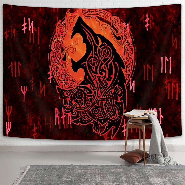 Wolf tapestry for wall best sale