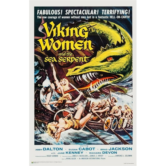 Viking Women and the Serpent Classic Movie Mini Poster 11" x 17"