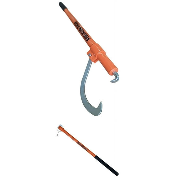 Viking Woodsman 48 inch Aluminum Handle Cant Hook and 33 inch Hookaroon Stronger then Steel with less weight Save your back!
