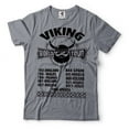 thumbnail image 1 of Viking World Tour Shirt Vikings Patriotic History T-Shirt Norway Sweden Denmark History Tee (X-Large Grey), 1 of 6