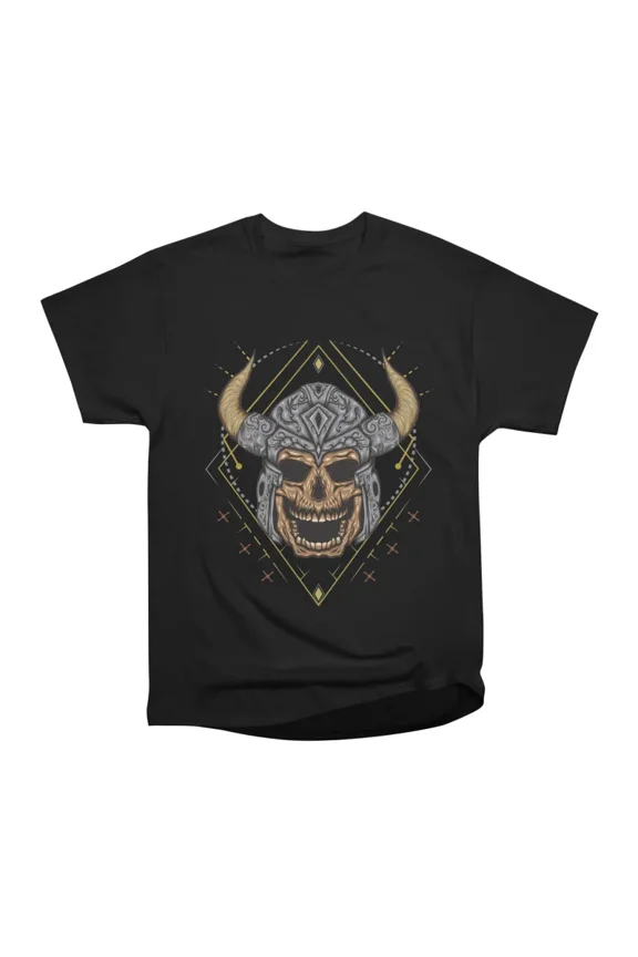 Viking skull T-Shirt Tee Gift For Him Merch For Her Apparel For Friend