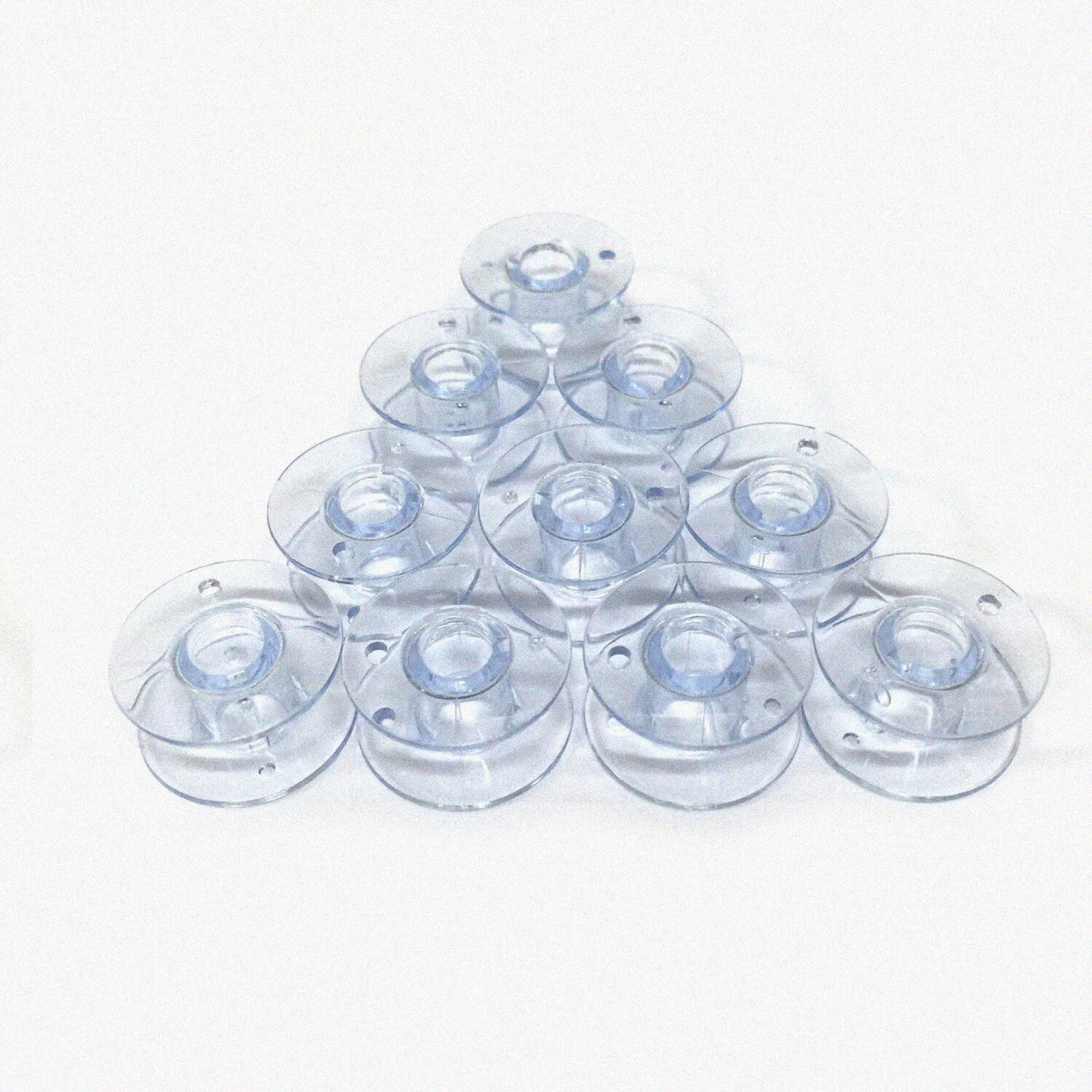 30PCS Clear Concave Bobbins #4120975-45 With Box - Compatible With Viking & White Sewing Machine Models