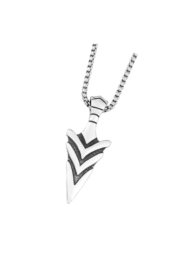 Vikinged Pendant Necklace Inspire by Norses Mythology Odin's Speared Gungnir Sturdy Steel Fashion Jewelry Statement Pieces