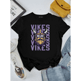 thumbnail image 1 of Vikings Cheerleading Streetwear Team Spirit Art Unisex T-Shirt up to size 5XL, 1 of 2