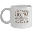 thumbnail image 1 of Vikings 11 oz Coffee Mug - Motivational Warrior White Ceramic Gift, 1 of 4