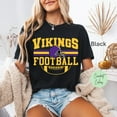 thumbnail image 1 of Vikings Football Shirt, 90s Vintage NFL Shirt, Minnesota Shirt Vintage Shirt,Black Color,Size M, 1 of 5