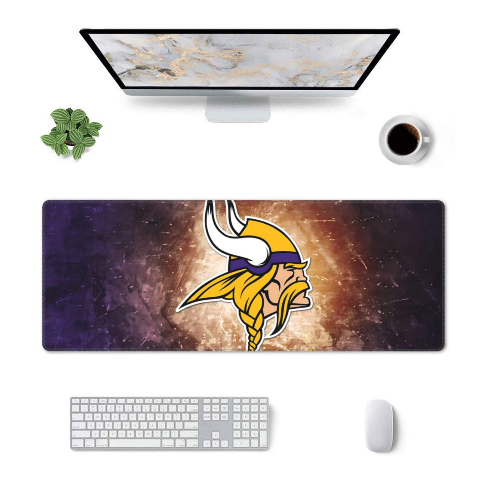 Rams Football Team Theme Logo Mouse Pad, Extra Large Rubber Keyboard Pad, Non-Slip Game Pad Gaming Pad Desk Pad Office Pad 12x31 5 Inch