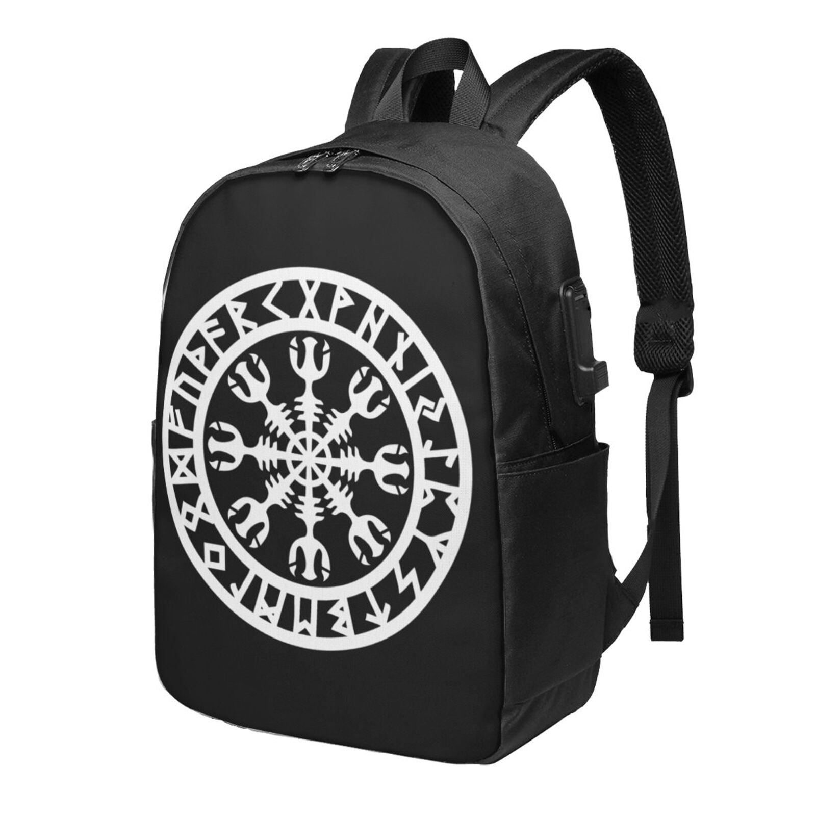 Vikings Helm Of Awe Rune Backpack Lightweight Laptop Backpack Daypack