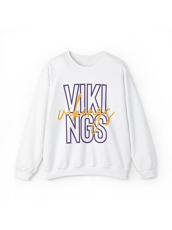 Vikings Sweatshirt For Men And Women, Football Vikings Crewneck