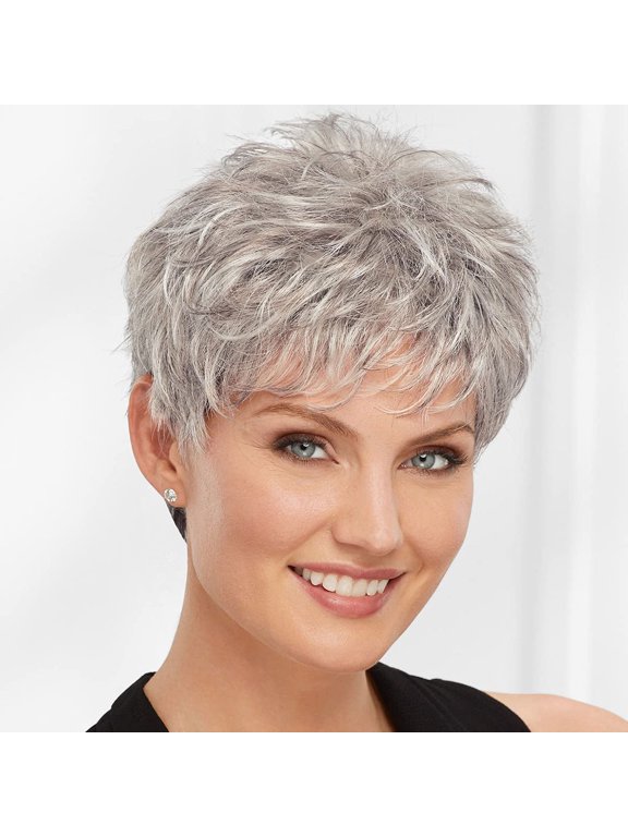 Vikki WhisperLite Wig by Paula Young - Short, Sassy Pixie Wig with Texture-Rich Layers and Natural Looking Hand-Tied Crown / Multi-tonal Shades of Blo