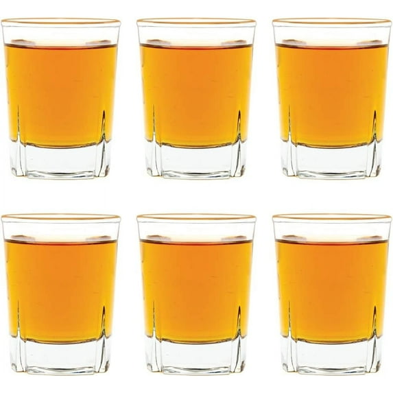 Vikko 1.5 Oz Astrid Shot Glasses Mini Shooter Liquor Drinkware 6-Pc Glassware Set