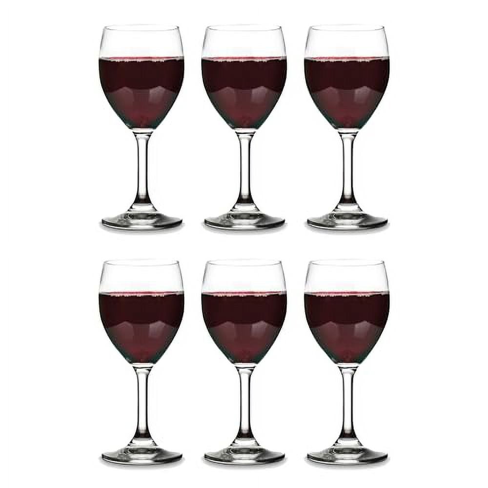 Vikko 11.5 Oz Glass Wine Glasses: Stemmed Wine Glasses for Red and White Wine - Thick and Durable Wine Glasses - Clear Glasses for Wine - Small Wine Glasses with Stem - Red Wine Glasses Set of