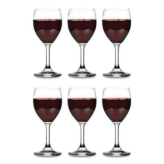 Vikko 11.5 Oz Glass Wine Glasses: Stemmed Wine Glasses for Red and White Wine - Thick and Durable Wine Glasses - Clear Glasses for Wine - Small Wine Glasses with Stem - Red Wine Glasses Set of