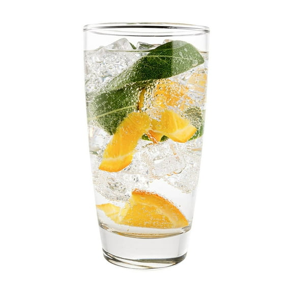 Vikko 16.4 Ounce Water Tumblers | Large All Purpose Drinking Glasses ? Thick and Durable Construction ? Beautiful Design ? Heavy Base ? Dishwasher Safe ? Tall Glass Tumblers (12)