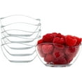 thumbnail image 1 of Vikko 7 Oz Dessert Bowls 6-Pc Clear Decorative Bowl Glass Dinnerware Set, 1 of 6