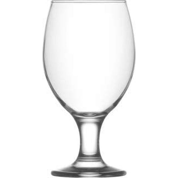 Vikko 13.5 Ounce Stemmed Beer Glasses | Classy and Stylish Stemware Dishwasher Safe For Parties, Weddings, and Everyday Set of 12 Clear Glass Beer Glasses