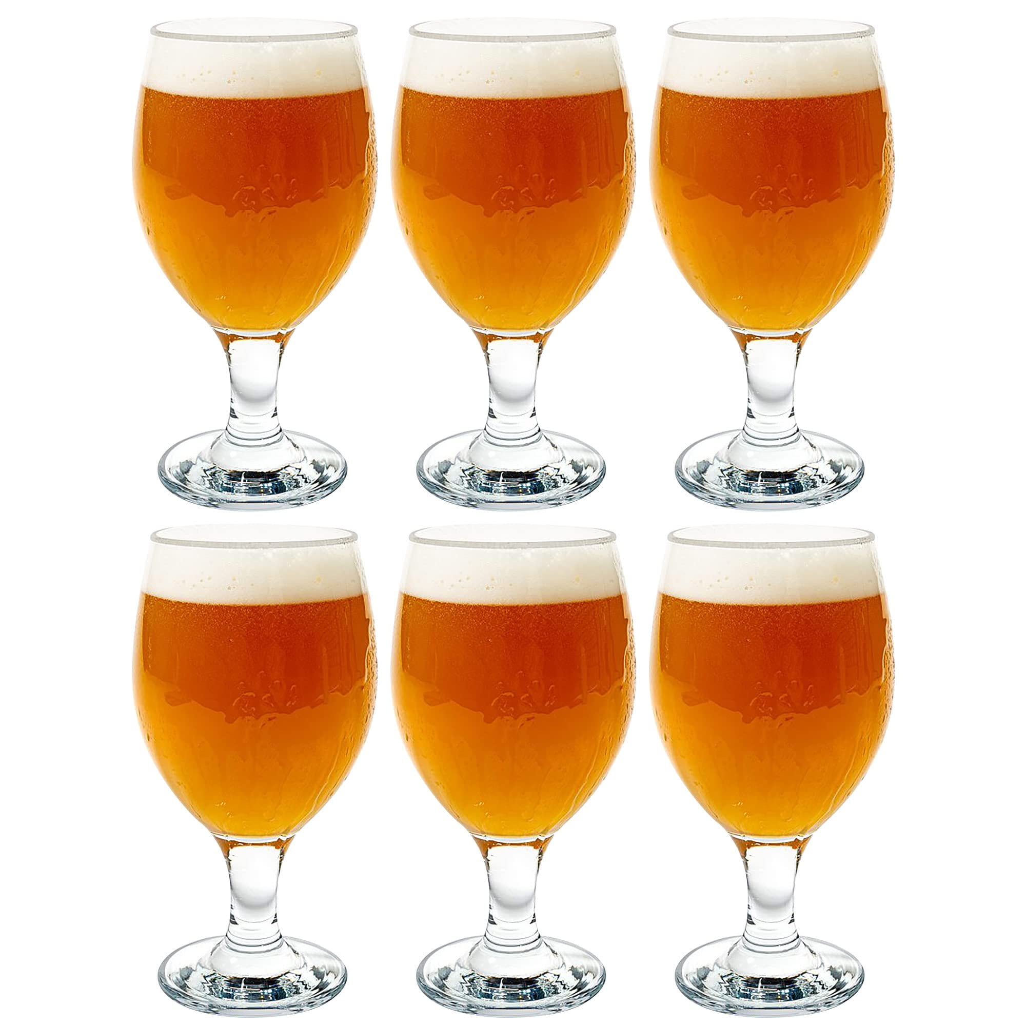 Vikko Beer Mug, Set of 4 Glass Beer Mugs, 17 Ounce, Dishwasher Safe Durable  Drinking Glass for Craft Brews, Beer or Water