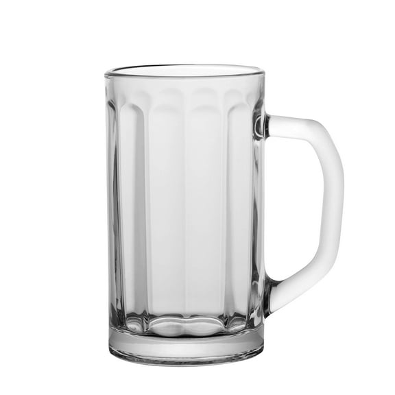 Vikko Beer Mug, Set of 12 Glass Beer Mugs, 13.5 Ounce, Dishwasher Safe Durable Drinking Glass for Craft Brews, Beer or Water