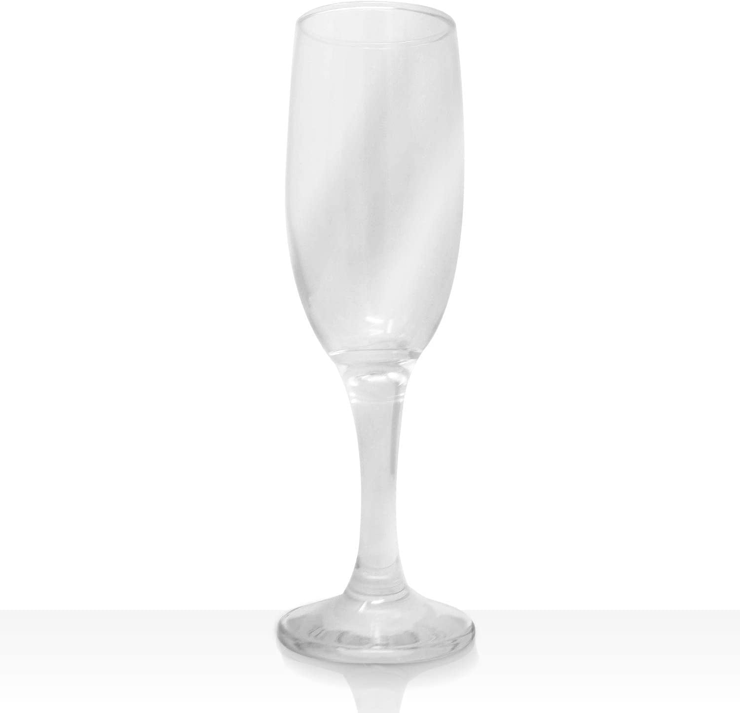 Vikko Champagne Flutes, 6 Ounce Toasting Champagne Flute, Crystal Clear Champagne Glasses, Set of 12 Elegant Sparkling Wine Glasses