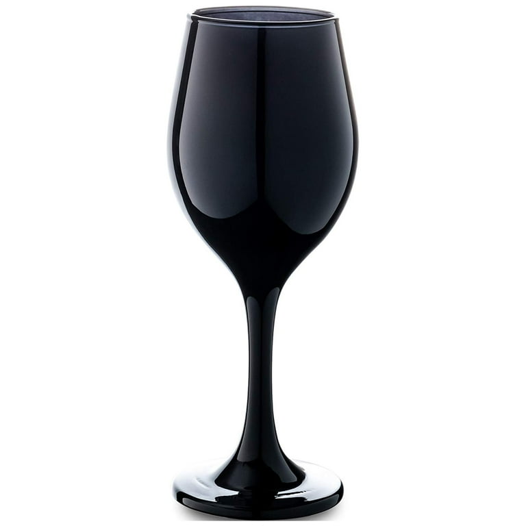 Vikko Dcor Black Wine Glasses: 11 Oz Fancy Wine Glasses With Stem For Red  And White Wine- Thick And Durable Wine Glass- Dishwasher Safe - Great For  Wine Tasting- Set Of 6