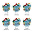 thumbnail image 1 of Vikko Dessert Bowls, 7 Ounce Ice Cream Sundae Bowls, Set of 6 Footed Dessert Cup For Ices, Pudding, Fruit, and More, Dishwasher Safe, 1 of 5