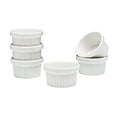 thumbnail image 1 of Vikko Mini White Ramekin, Pack of 6 Fine Porcelain Mini Ramekins, Stackable 2 Inch Dip Bowls, 1 Ounce Dips Dish, Dishwasher Safe, 1 of 2