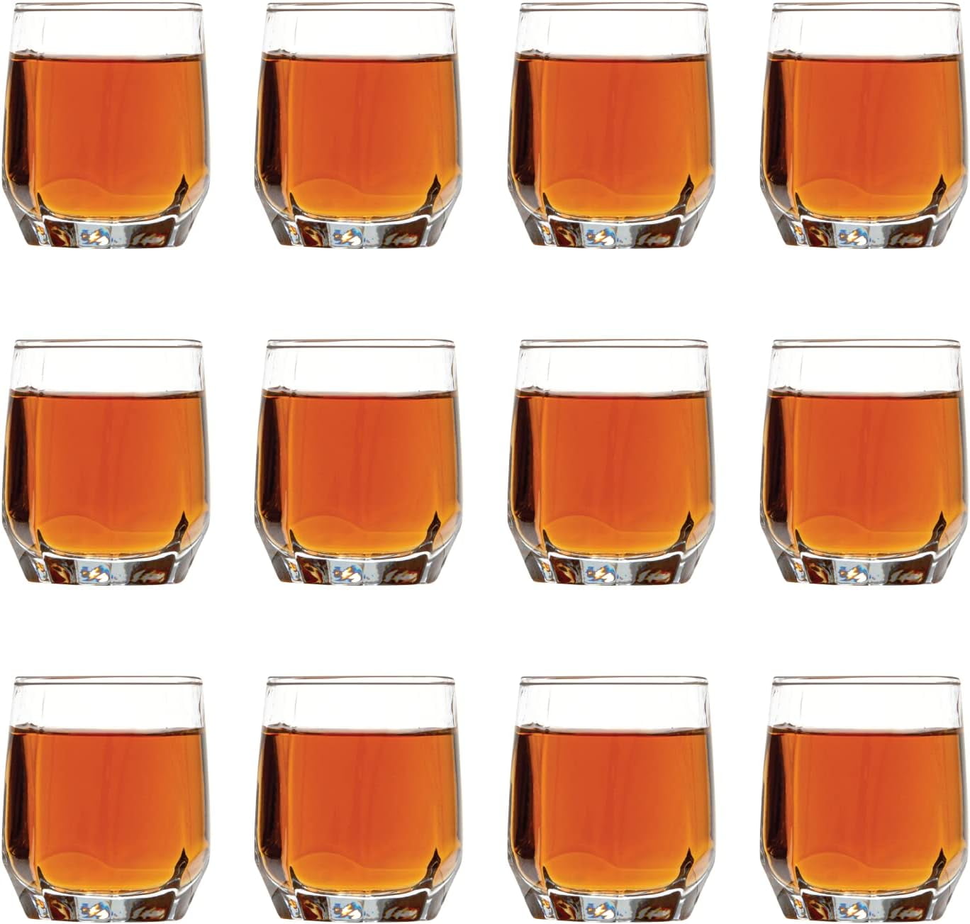 Vikko 5.2 Oz Juice Glasses Set Of 12 – Kids Tasting Glasses, Durable Heavy Base