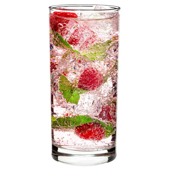 Vikko Water Glasses, Set of 12 Drinking Glasses, Thick and Durable Tumbler, 10 Ounce Tall Kitchen Glasses, Dishwasher Safe Highball Glass Tumbler, Heavy Duty Cups