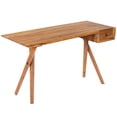 thumbnail image 1 of Vikky Natural Wood Desk, 5458312, 1 of 9