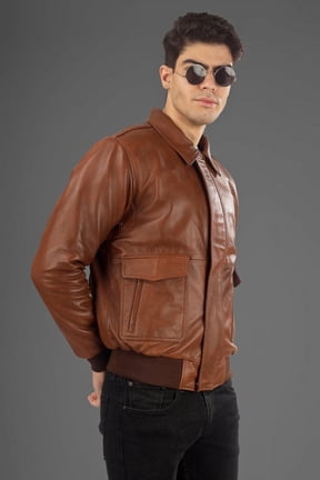 Vikram Bomber Leather Jacket