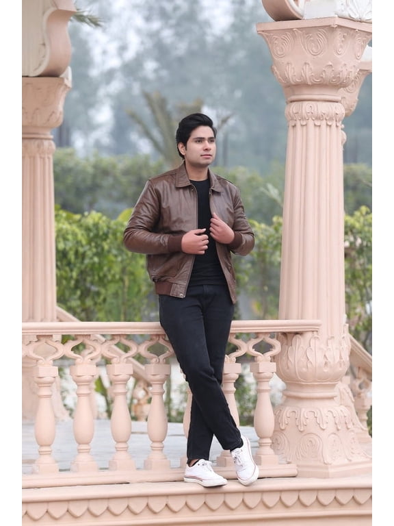 Vikram Bomber Sheep Skin Leather Jacket
