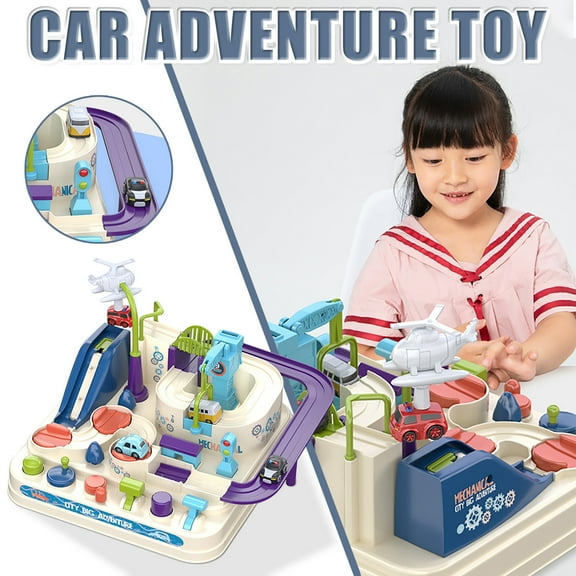 Vikszoy Car Toys Clearance! Car Breakthrough Adventure Set Train Rail Car Parking Lot