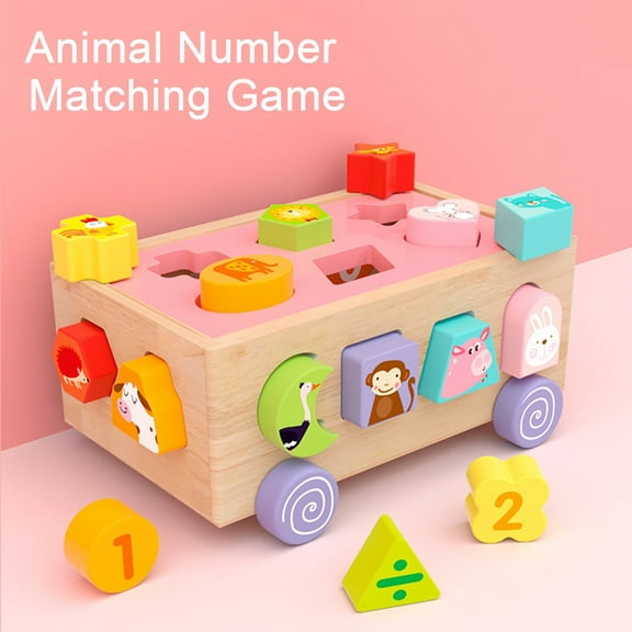 Vikszoy Car Toys for Kids Wooden Puzzle Car Toy For Toddler Ages 1-6 Number Puzzles Car Gifts