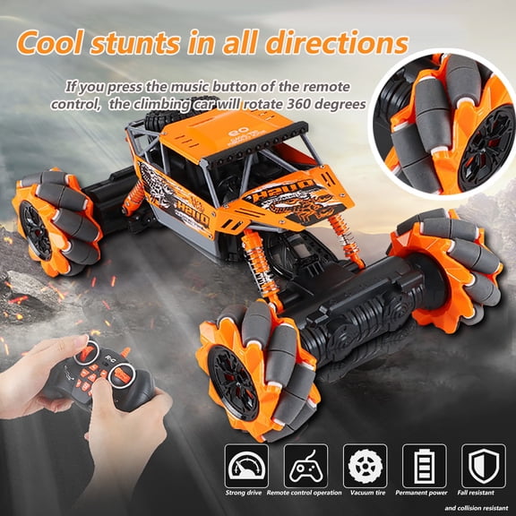 Vikszoy Toys Clearance 2.4g Remote Control 4wd 360 Degree Directional Dance Stunt Alloy Climbing Car