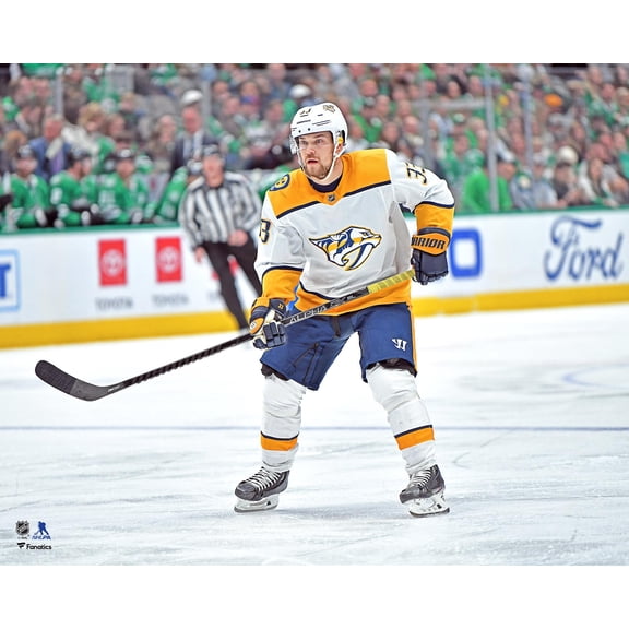 Viktor Arvidsson Nashville Predators Unsigned White Jersey Skating Photograph