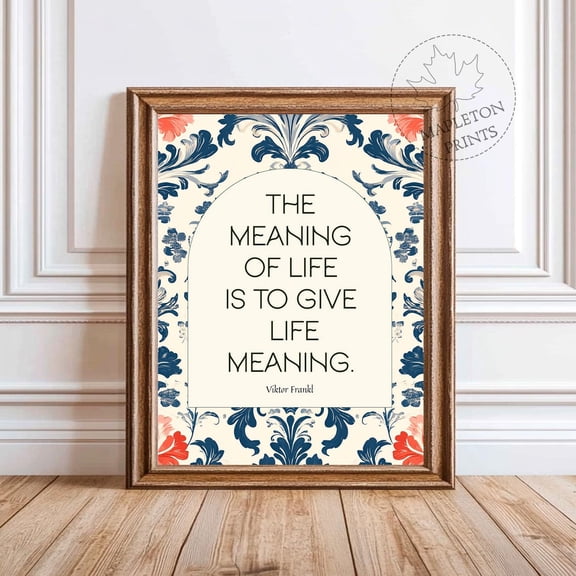 Viktor Frankl Quote Print Inspirational Psychology Wall Art, Unframed Canvas 12x16in