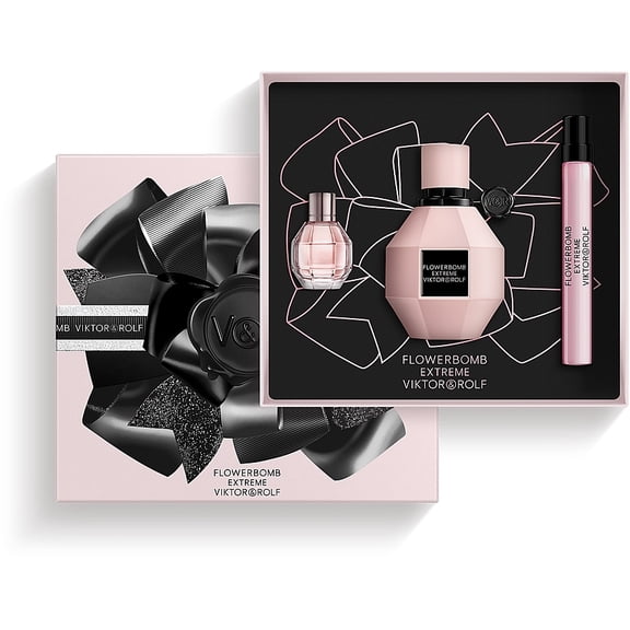 Viktor & Rolf Flowerbomb 3 pc. Eau de Parfum Extreme Fragrance Gift Set - 1.7fl oz Full Size + 2 Travel Size