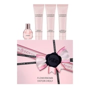 Viktor & Rolf Flowerbomb 4-Piece Mini Perfume Gift Set for Women Travel Size Eau de Parfum Body Lotion & Body Creams
